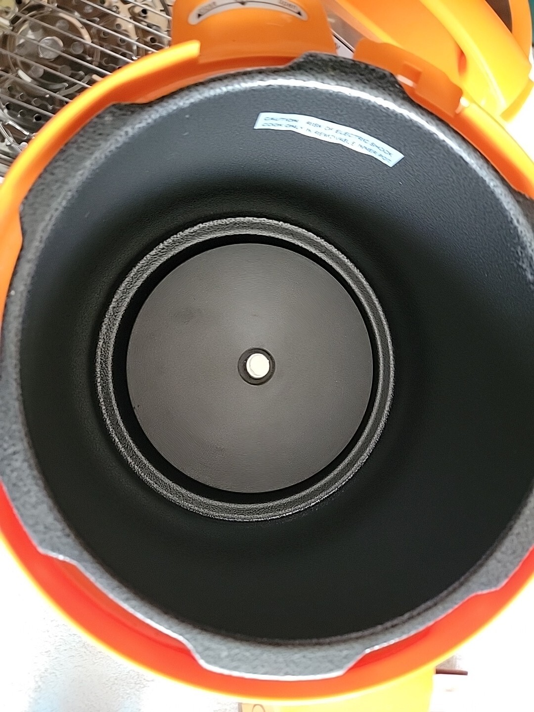 Power Pressure Cooker XL 8 Quart Silver Black Model PPC780 Works ORANGE