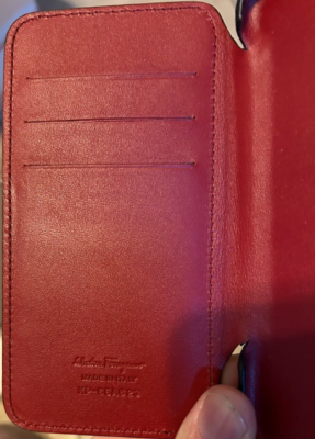 ＊SALVATORE FERRAGAMO＊ Gancini iPhone X Leather Case Salvatore Ferragamo Black Gancini Embossed iPhone X Case