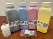 4 Toner Refill for HP CF450A, CF451A, CF452A, CF453A, M652, M681, M653 + 4 Chip