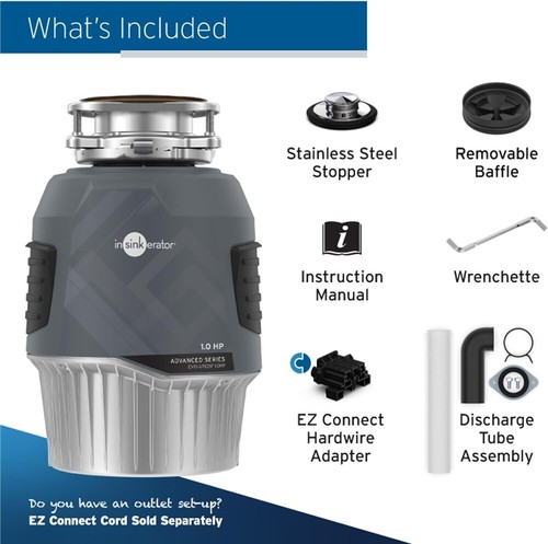 ¡NUEVO! InSinkErator EVOLUTION 1HP, serie avanzada con cable - alimentación continua - Imagen 7 de 9