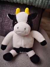 Plush Cow. 7" Kids At Debenhams. Vgc