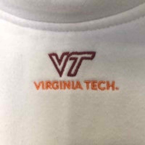 Virginia tech hoodie. Kids size small White. GUC. - Picture 2 of 4