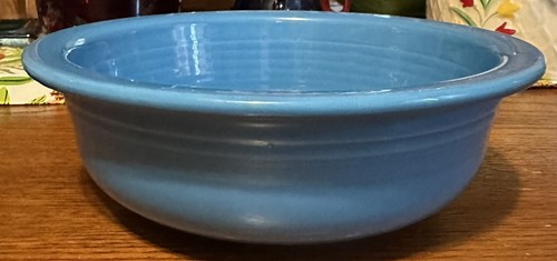 Fiesta Homer Laughlin Peacock Vegetable Bowl 8 1/4 “ Wide 3” Hgt. - Picture 15 of 23