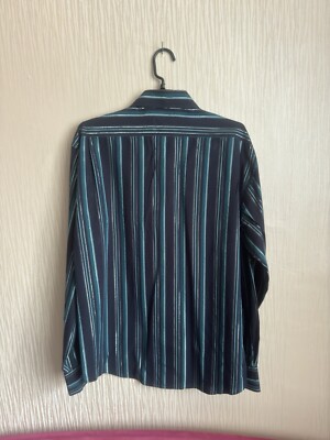 Vintage Yves Saint Laurent YSL Stripe Shirt Men's Cotton Button