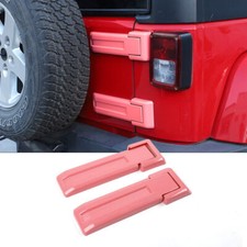 Tailgate Bracket Hinge Trim Spare Tire Covers For 2007-18 Jeep Jk Wrangler Pink