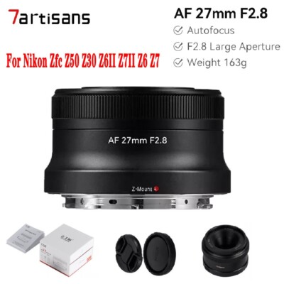 7artisans AF 27mm F2.8 APS-C Auto Focus STM Lens Fr  Nikon Z Cameras Zfc Z50 Z30