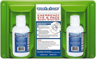 PRO-SAFE 16 oz, Disposable Eyewash Double Station Approved by FDA