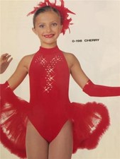 Christmas Dance Costume Tap Ballet Skate Parade Pageant Cherry