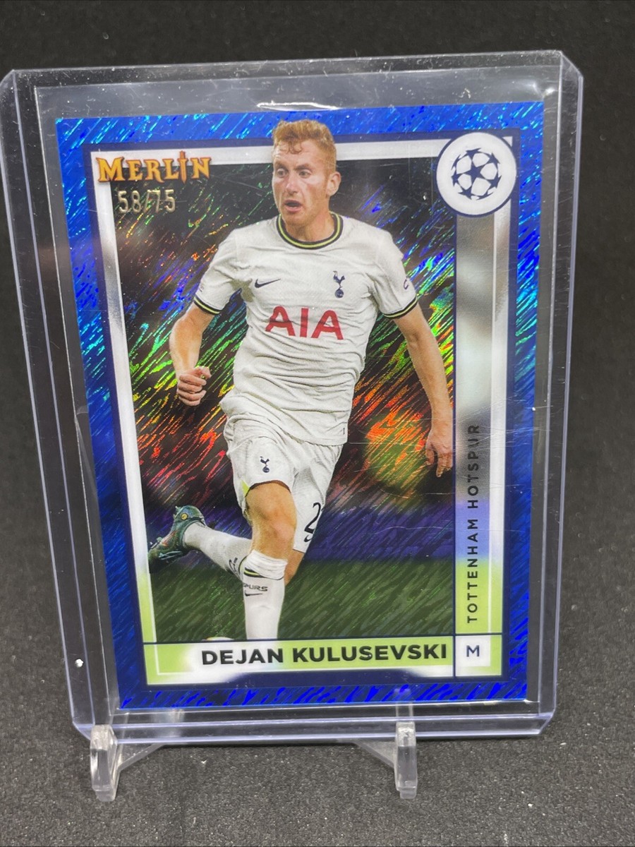 2022-23 Topps Merlin Soccer DEJAN KULUSEVSKI Gold Refractor /75