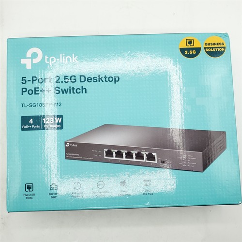 TP-Link TL-SG105PP-M2 5 Port 2.5 Gigabit Switch, 4 PoE++ Ports @123W - Picture 4 of 4