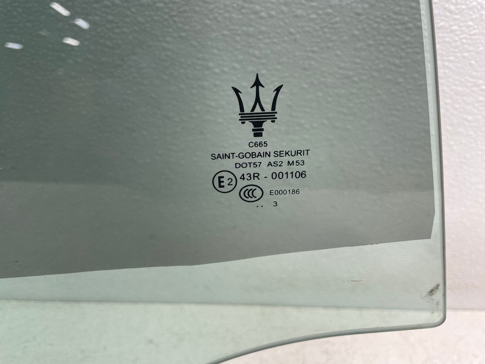 2014-2017 Maserati Ghibli S Rear Right Pass Door Window Glass Panel 1558 OEM