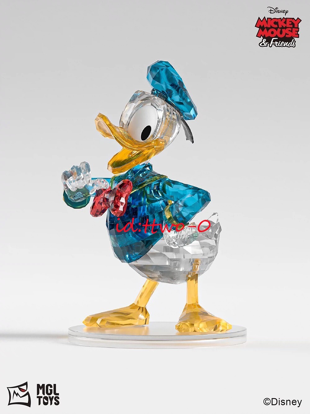 Disney Donald Duck Crystal Figure MGLTOYS Assembled Toy Gift Collection 5-7"