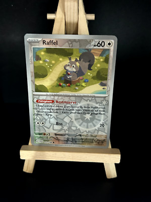 Raffel 151/198 Reverse Holo Pokemon Card TCG from Crimson and Purple
