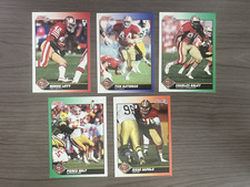 1991 Score Football Card Lot San Francisco 49ers Holt, Lott Rathman Haley Sapolu