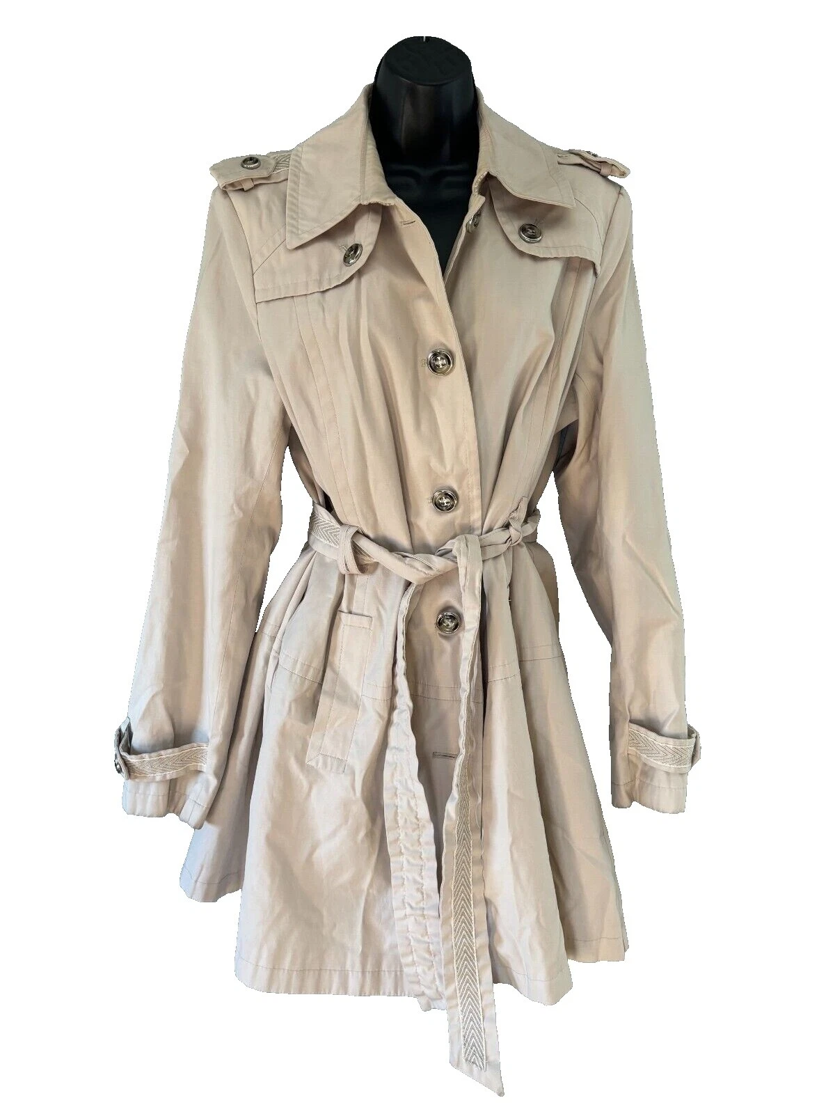 Sólido gabardina Via Spiga abrigos, chaquetas y chalecos para Mujeres