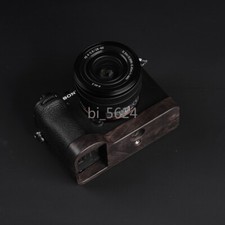 Wood Handgrip Camera Plate Quick Release Base Fr Sony A7CR A7C2 Arca Swiss Clamp