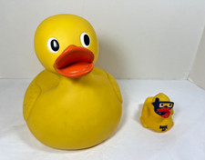 Giant Jumbo X-Large 9 inch Schylling Classic Rubber Duck w/ squeaker - NEW 