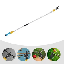 Electric Pruner Cordless Pruning Shears Extension Pole +2 Lithium Battery NEW