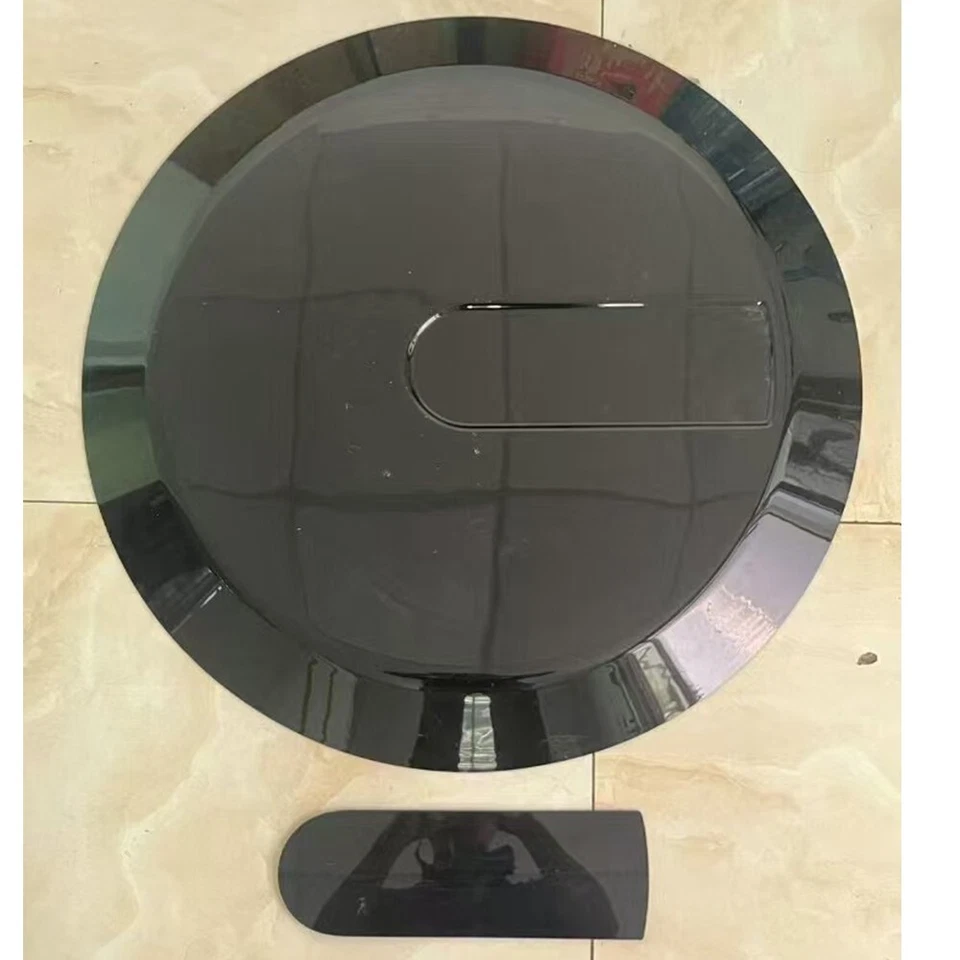 Cubierta de rueda de neumático de repuesto trasero ABS negro para Jimny 2018-2023 JB64/JB74 Foto 4 de 4