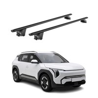 DachträGer GrundtäGer FüR Kia EV3 2024-2026 100Kg Aluminium Schwarz 2 Tlg ABE