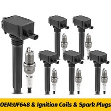 6 Pack Mopar Ignition Coils Spark Plugs For Chrysler Jeep Dodge Ram 3.6l Uf648