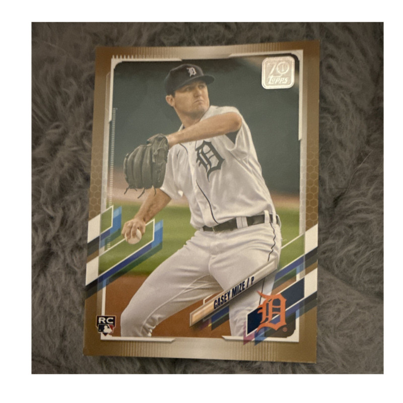 Topps 2021 Casey Mize RC #321 Detroit Tigers Gold Parallel /2021 Card