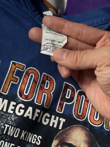 Mayweather vs Pacquiao P4P Fight Of The Century RARE Shirt Sz XL Boxing DBLSIDE - Picture 5 of 5