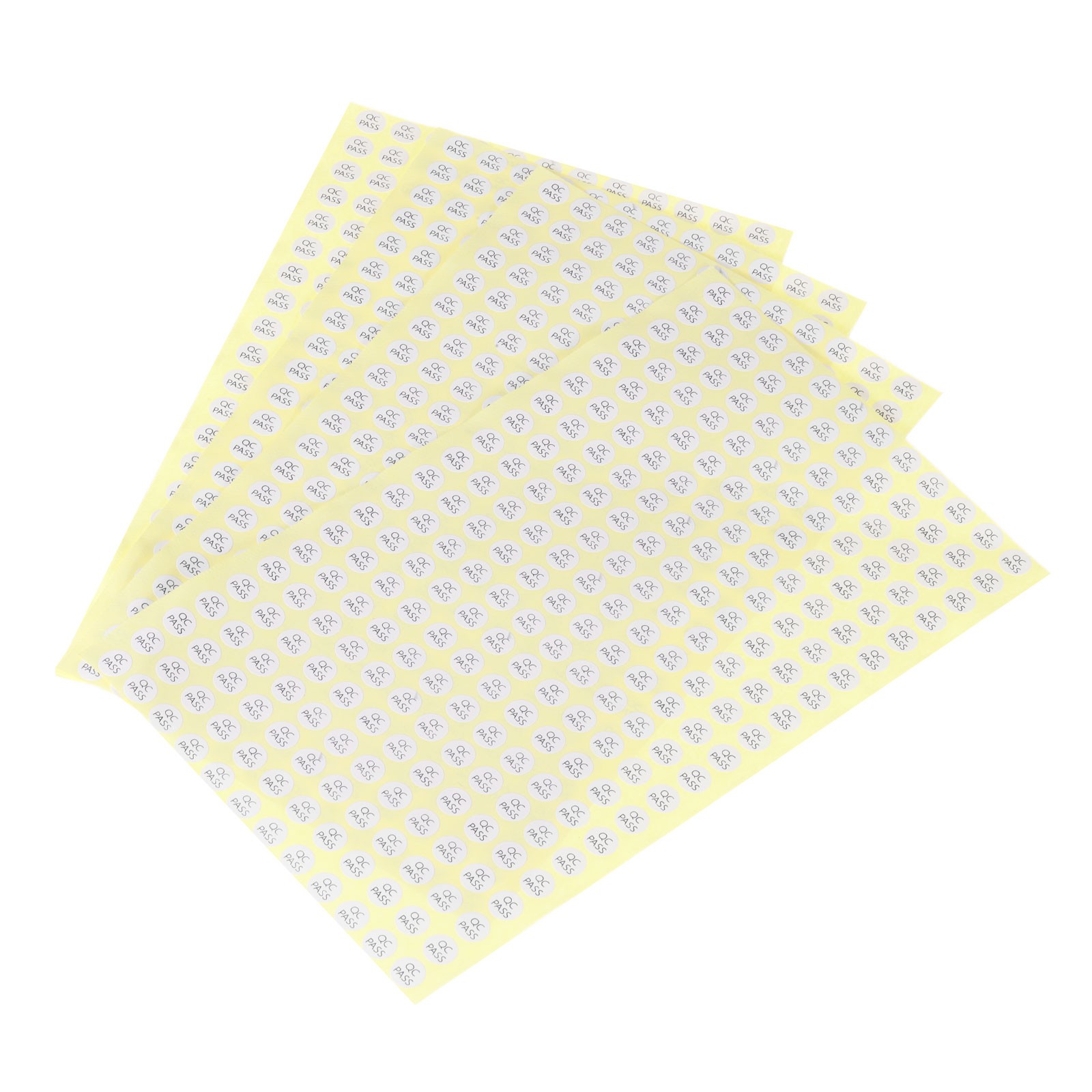 Adhesive Labels 10mm QC PASS Mark for Industry Items White Pack of 1000