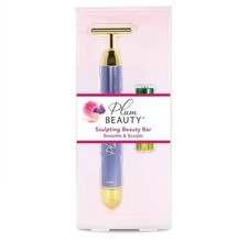 Plum Beauty PURPLE Sculpting Beauty Bar Face Massager with Battery