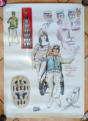 HUGO PRATT: Maltese Short Sergeant Kirk #38 (70x50) Edizioni Lo Vecchio 1974