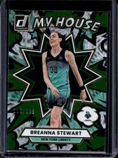 2025 Panini Donruss WNBA Breanna Stewart My House Green Fireworks #/399 Liberty