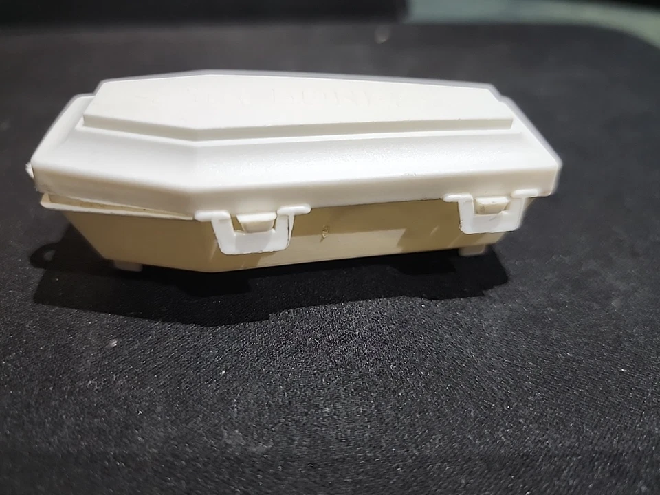 Винтажный контейнер для конфет 1978 Fleer MRBONE 3 дюйма пластик белый - Изображение 2 из 4