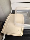 Vintage Rubbermaid Servin Saver #7 17 Cup Rectangular Container Almond With Lid — photo 5