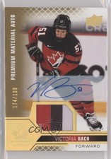 2022 Team Canada Juniors Premium Signatures 174/199 Victoria Bach Patch Auto 7i2