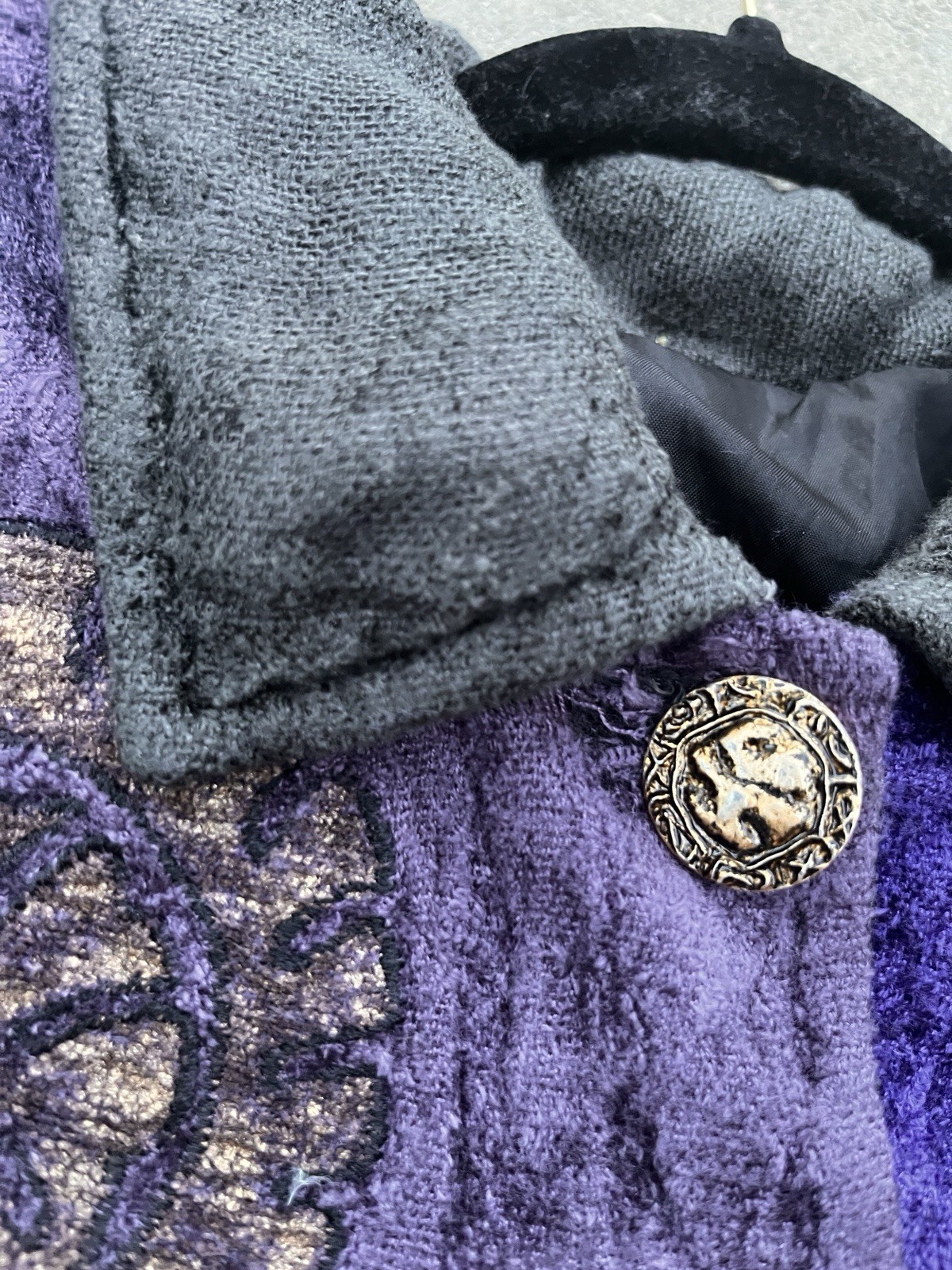 VTG Floral Tapestry Patchwork Jacket Lined Quilte… - image 11