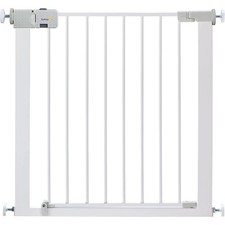 Safety 1st Secure Tech Simply Close Metal Gate White Pressure Fit Child Safety