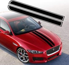 50.8"x 9.5" Car Hood Stripe Sticker Auto Racing Body Side Stripe Color: Black