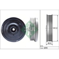 INA 544 0143 10 Riemenscheibe Kurbelwelle FüR Ford Galaxy Focus S MAX Mondeo