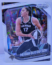 Megan Gustafson Las Vegas Aces 2025 Panini Prizm WNBA White Seismic #49