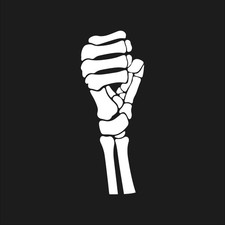 Skeleton Fist Vinyl Decal Bone Fingers Car Window sticker