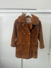 1970s White Stag Teddy Bear Faux Fur Coat Made in USA
