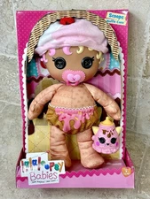 🩷💛🤎Lalaloopsy Babies Scoops Waffle Cone Cloth Doll (NEW)