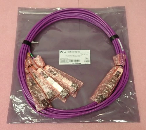 New Dell QSFP56-DD 400G to 4x QSFP28 100G DAC Breakout Cable 3M - 0WDNV