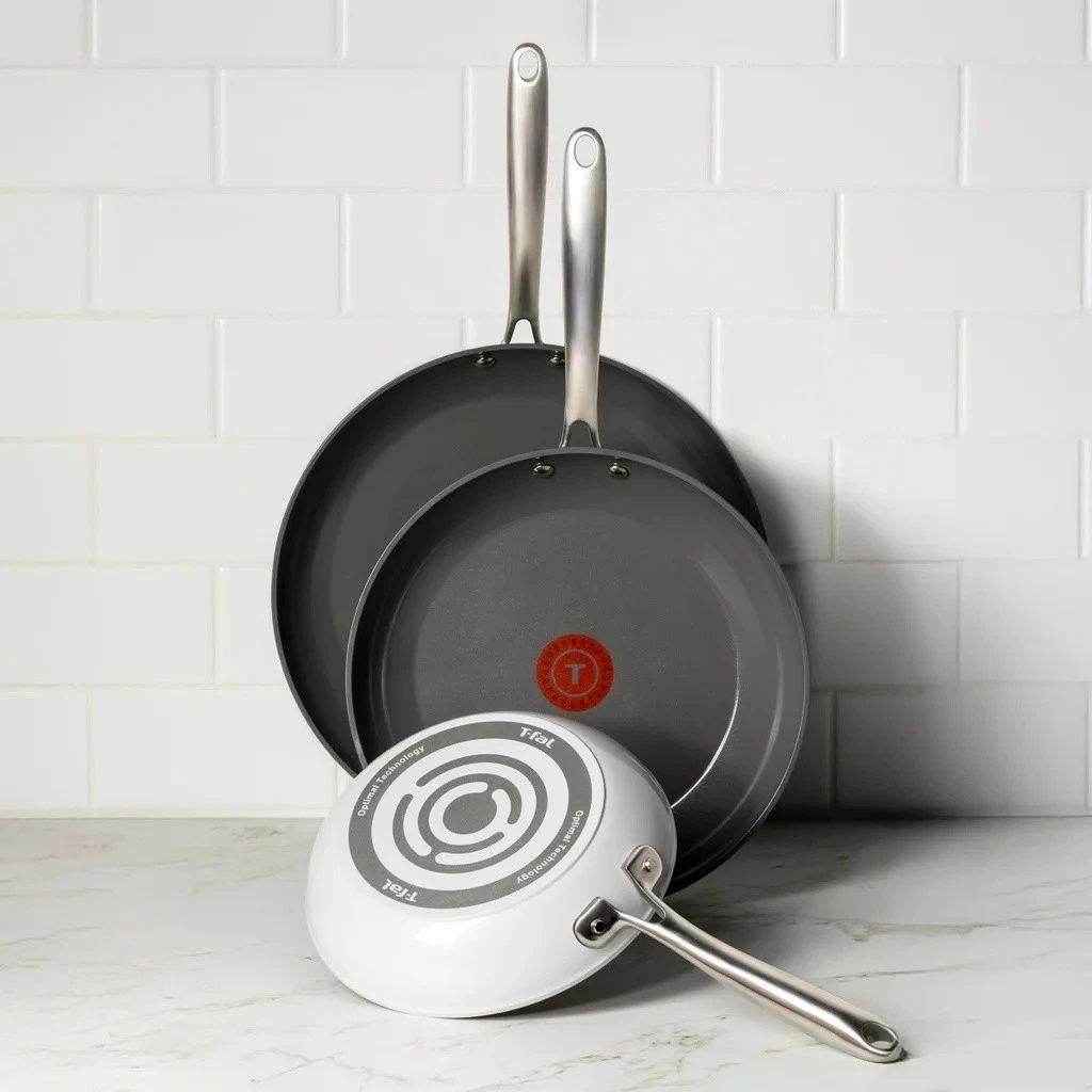 T-fal Ceramic Non-Stick Frypan Set, 3-piece
Opens in a new window or tab