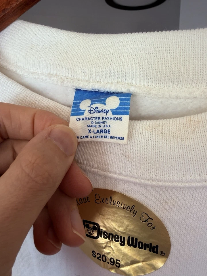 华特迪士尼世界米老鼠 YesterEars Pleasure Island 复古运动衫 XL — 第 3/3 张图片
