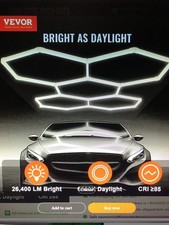 VEVOR Hexagon Garage Lights 26400LM -5 Grids