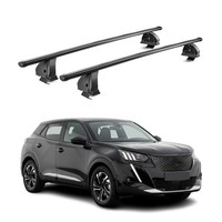 Stahl DachträGer FüR Peugeot 2008 2019-2026 TÜV AbschließBar 75 Kg 2Tlg Schwarz