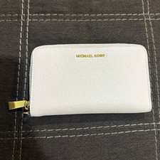 Michael Kors light Pink Zip-Around Wallet with Logo, ID Window & Card Slots