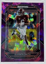 2023 Panini Prizm Draft Picks # 31 DeVonta Smith Purple Ice /149 - BAMA | PHI