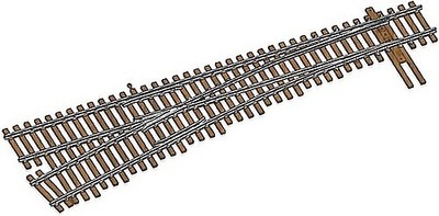 Walthers-Track Code 100 Nickel-Silver DCC Friendly #4 Turnouts - Left Hand